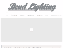 Tablet Screenshot of bend-lighting.com
